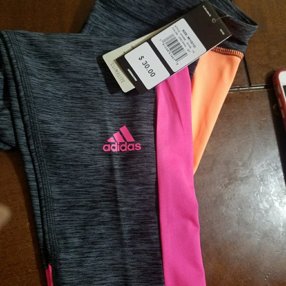 ADIDAS GIRLS 3/4 LEGGINGS